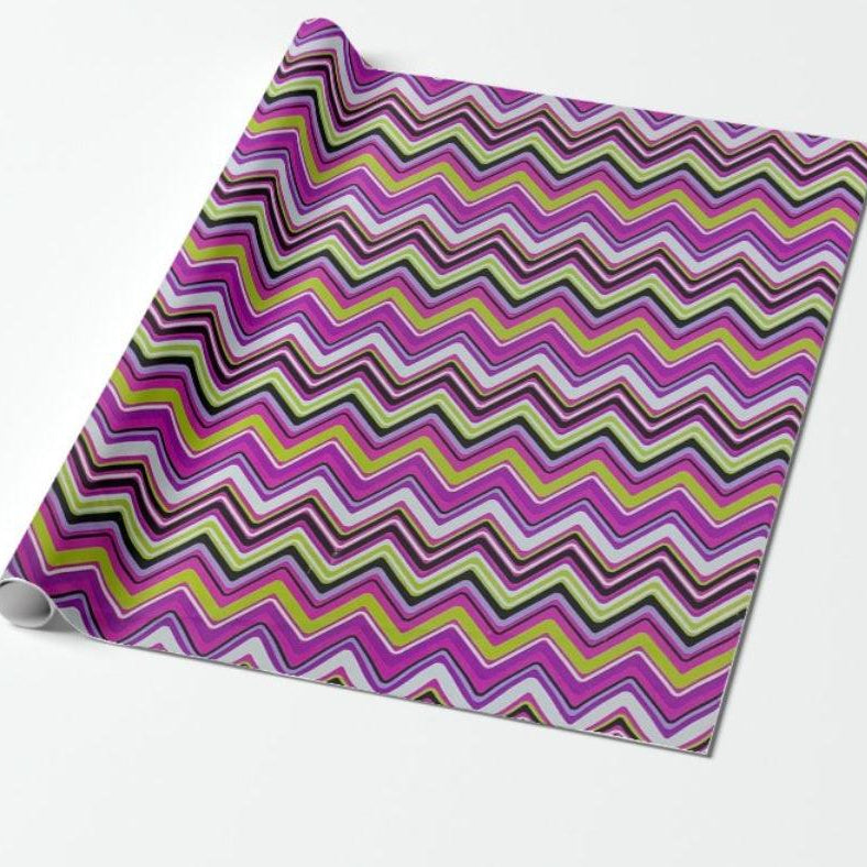 Multicolor Chevron Wrapping Paper - Pack of 5 ACCESSORIES Pretty UR Party