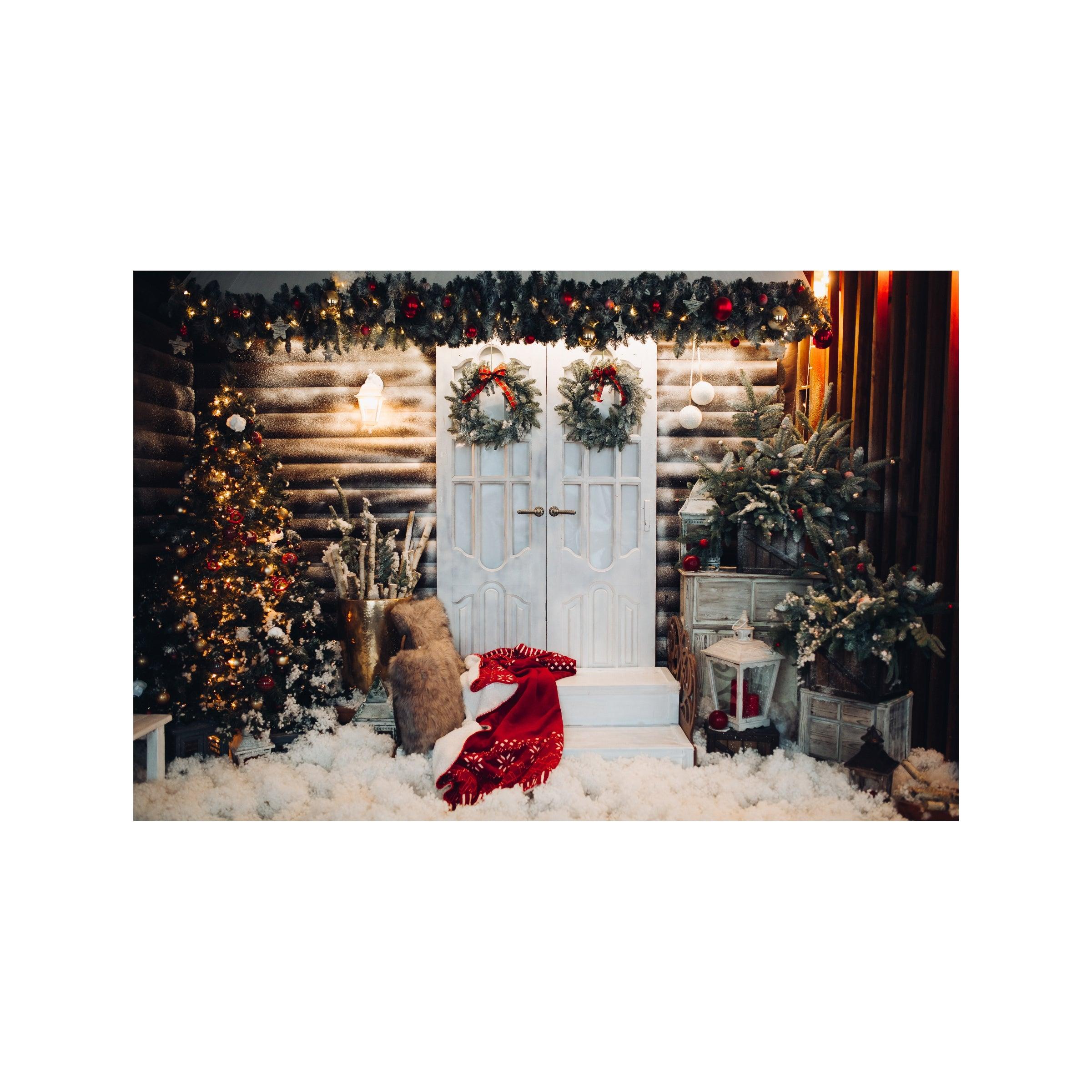 Christmas Theme Backdrop 02 PERSONALISED Pretty UR Party