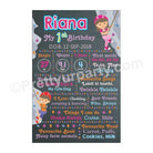 Climbing Theme Chalkboard Poster PERSONALISED Pretty UR Party