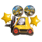 Construction theme Foil Balloons - Pack of 5 BALLOONS PRETTY UR PARTY