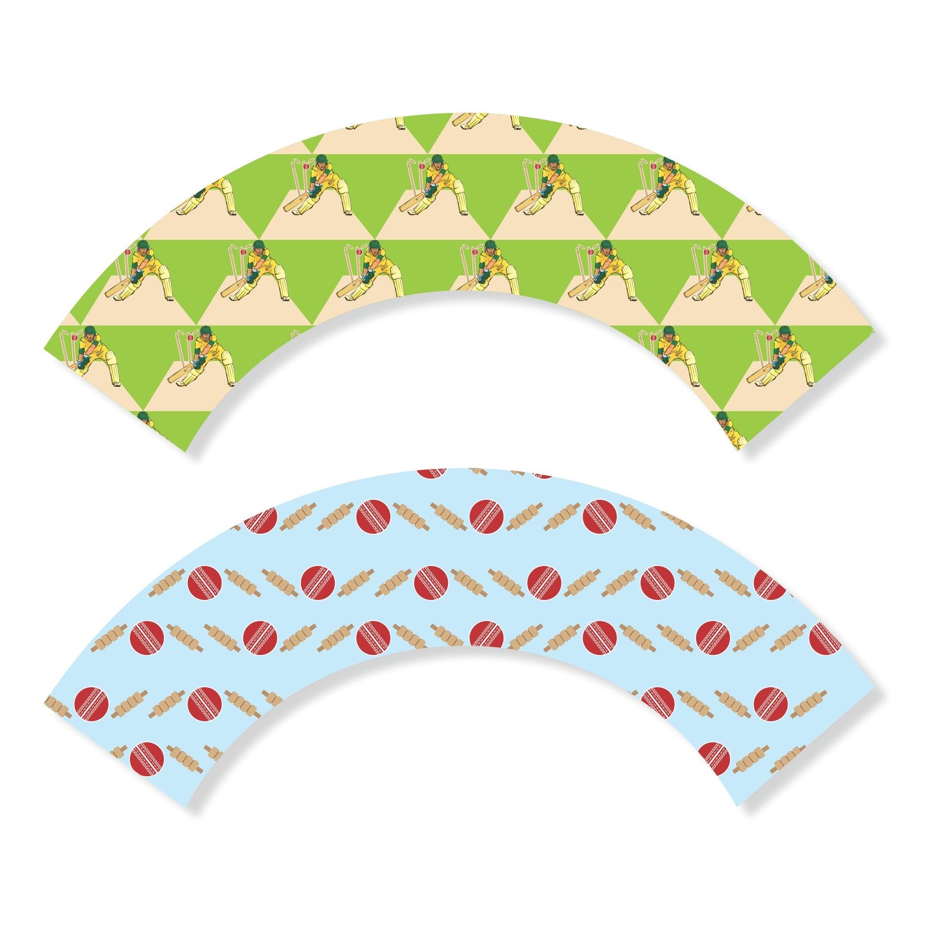 Cricket Theme Cupcake Wrappers THEME PARTIES Pretty UR Party