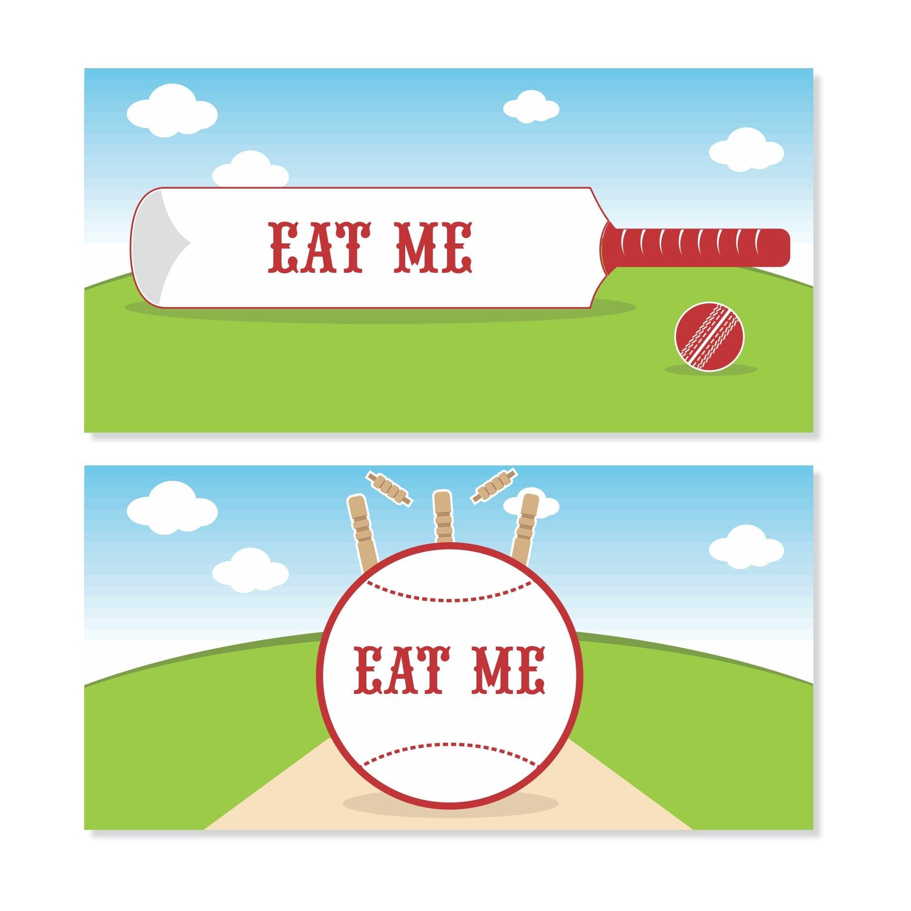 Cricket Theme / Buffet Table Cards THEME PARTIES Pretty UR Party