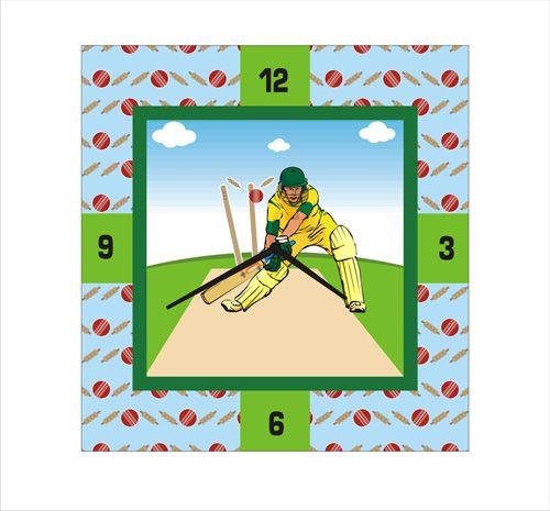 Personalised Cricket Clock THEME PARTIES Pretty UR Party