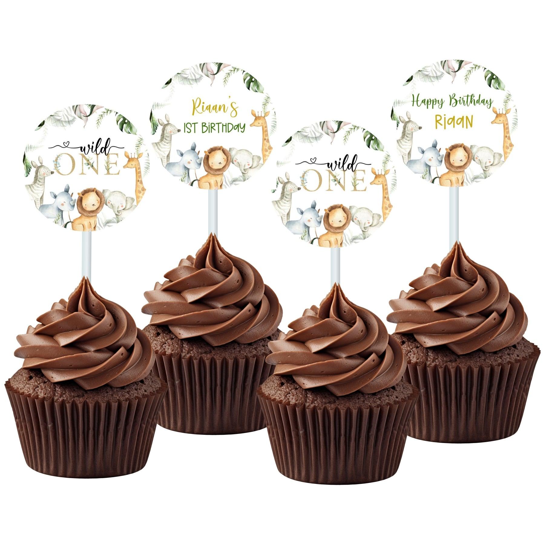 Wild One Theme Cupcake Toppers THEME PARTIES Pretty UR Party