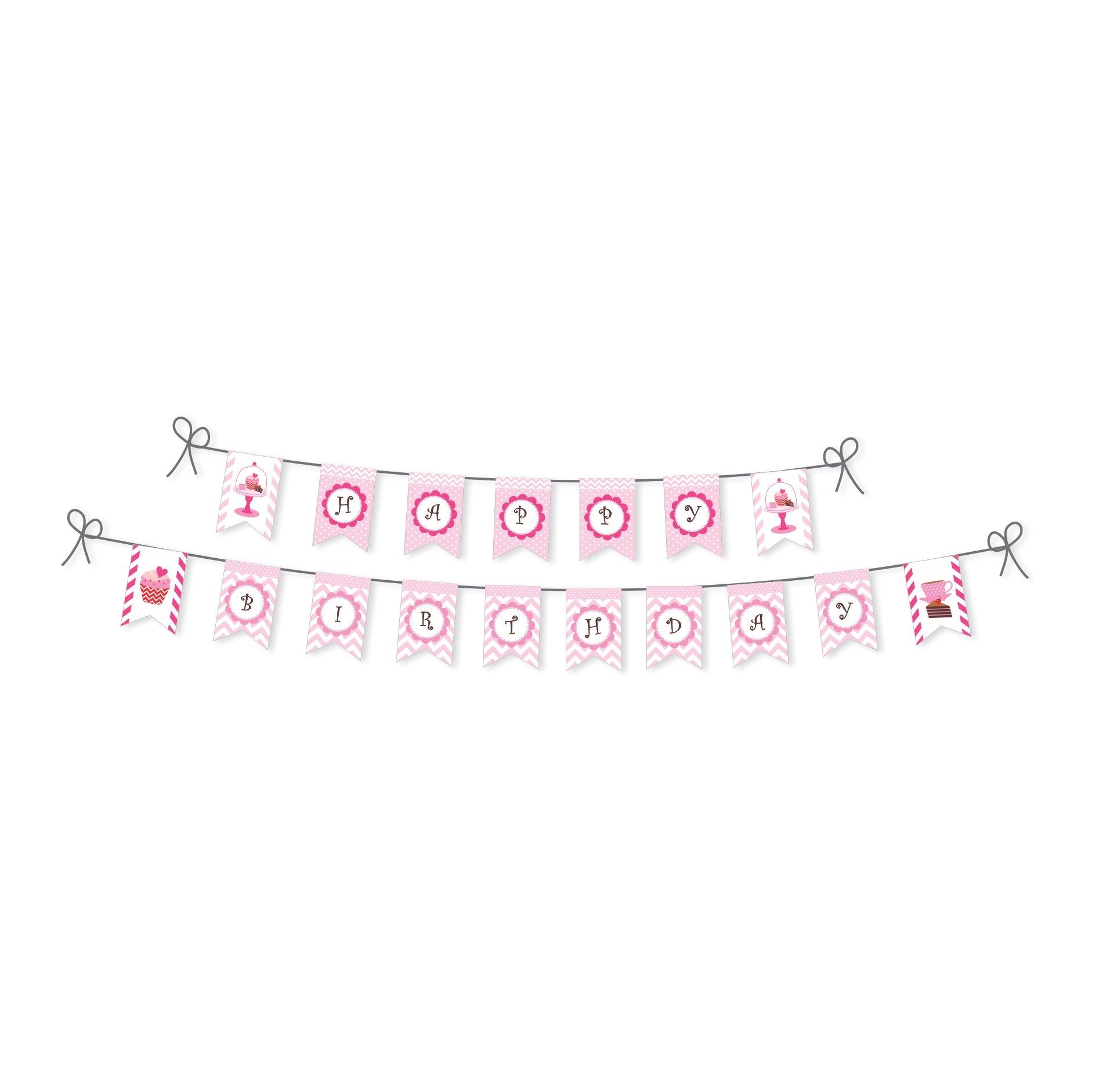 Cupcake Theme Bunting THEME PARTIES Pretty UR Party