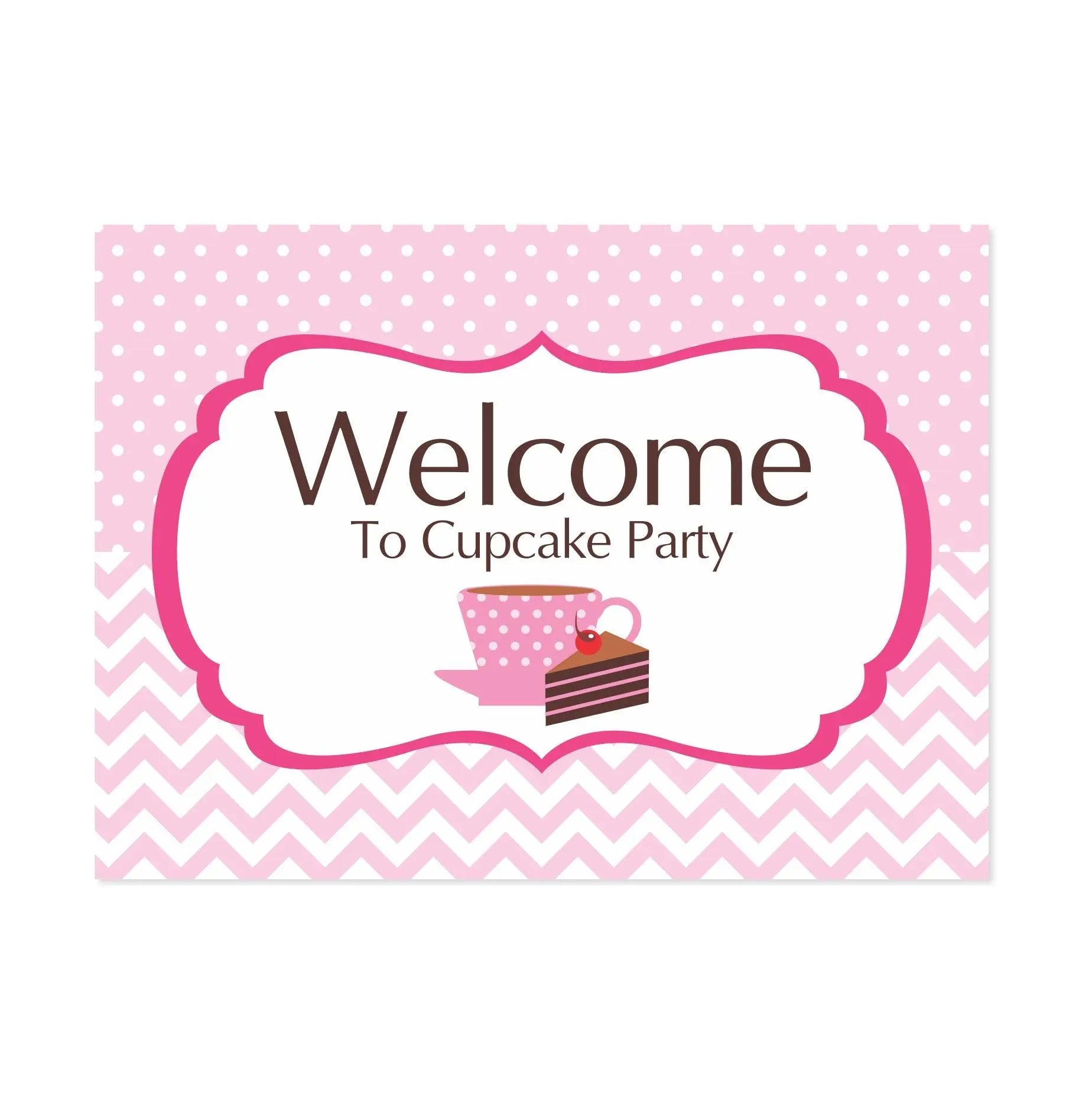 Cupcake Theme Entrance Banner / Door Sign THEME PARTIES Pretty UR Party Cupcake Theme Entrance Banner / Door Sign THEME PARTIES Pretty UR Party