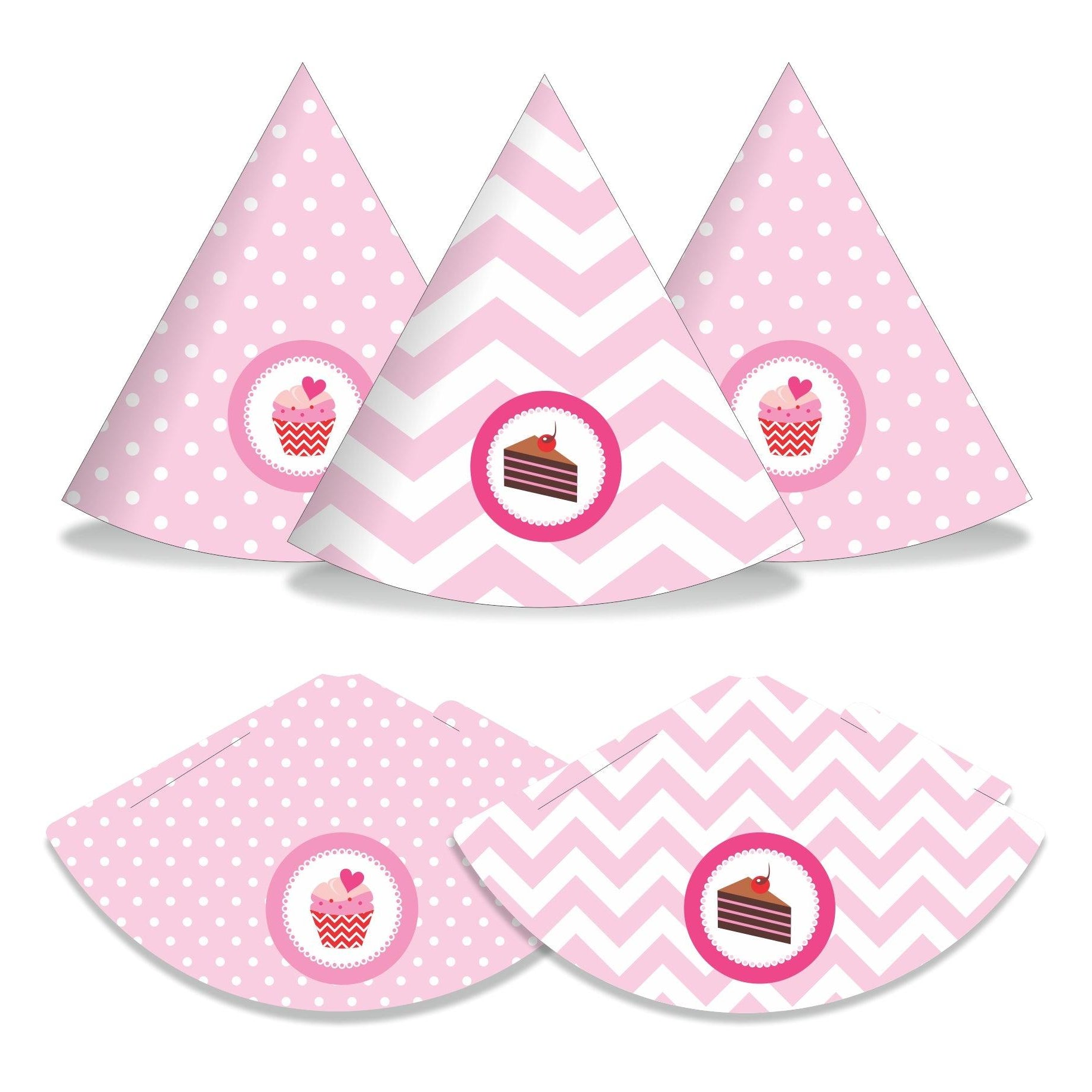 Cupcake Hats - Pack of 10 THEME PARTIES Pretty UR Party