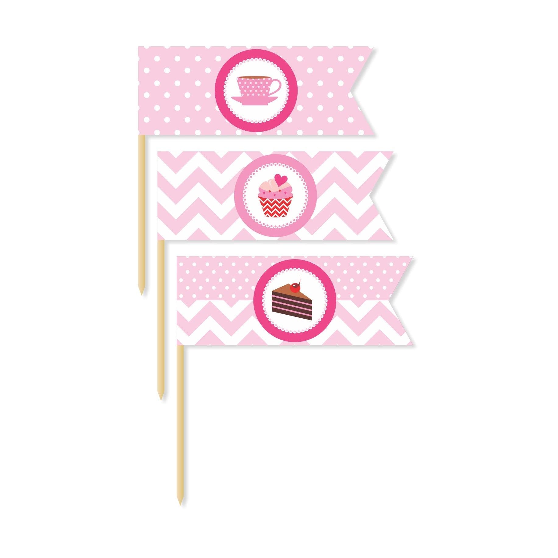 Cupcake Picks THEME PARTIES Pretty UR Party
