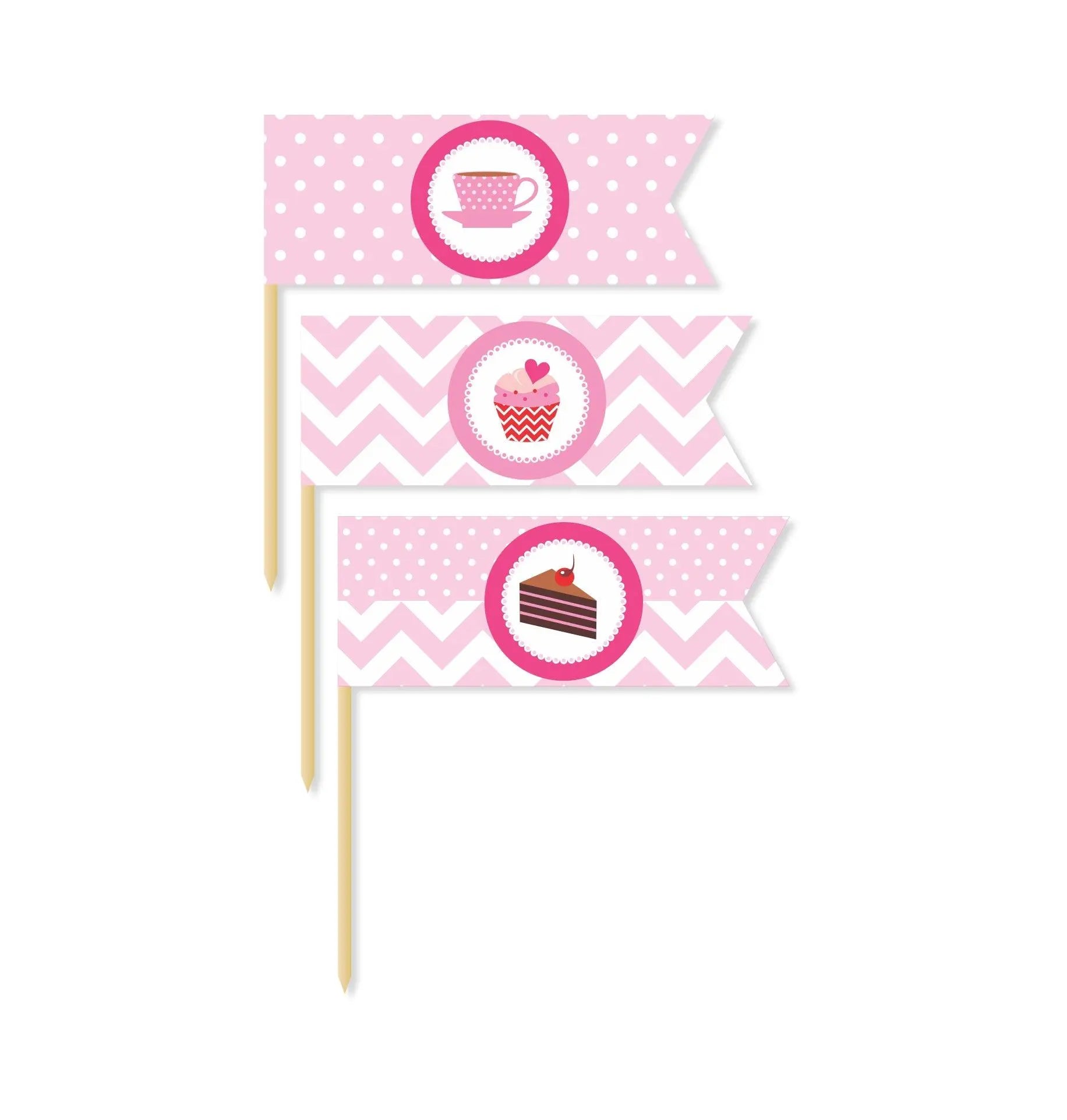 Cupcake Picks THEME PARTIES Pretty UR Party Cupcake Picks THEME PARTIES Pretty UR Party