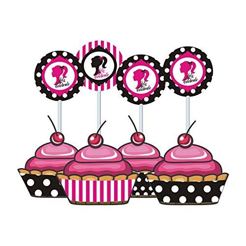 Barbie Cupcake / Food Toppers THEME PARTIES Pretty UR Party