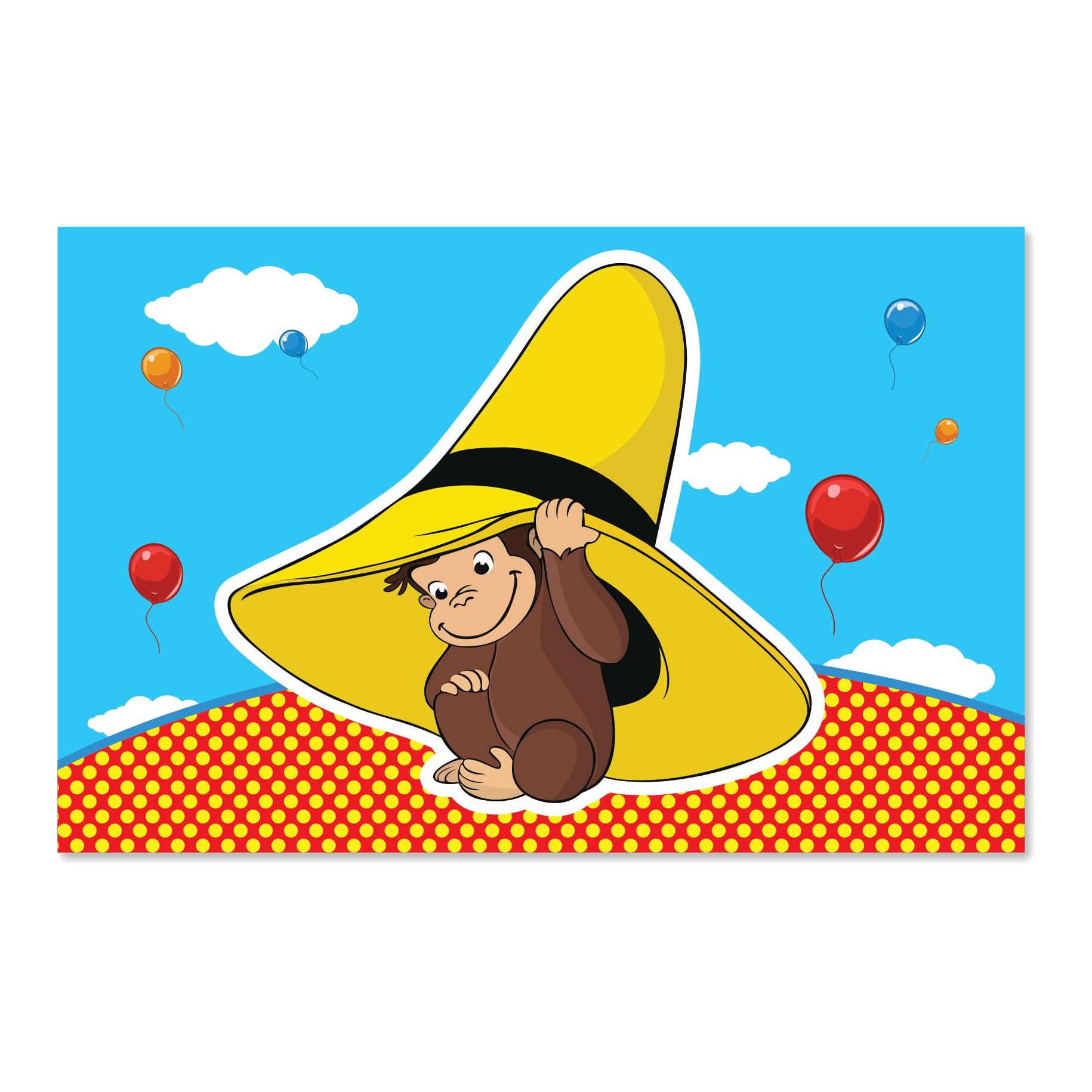 Curious George Theme  Table Mats THEME PARTIES Pretty UR Party