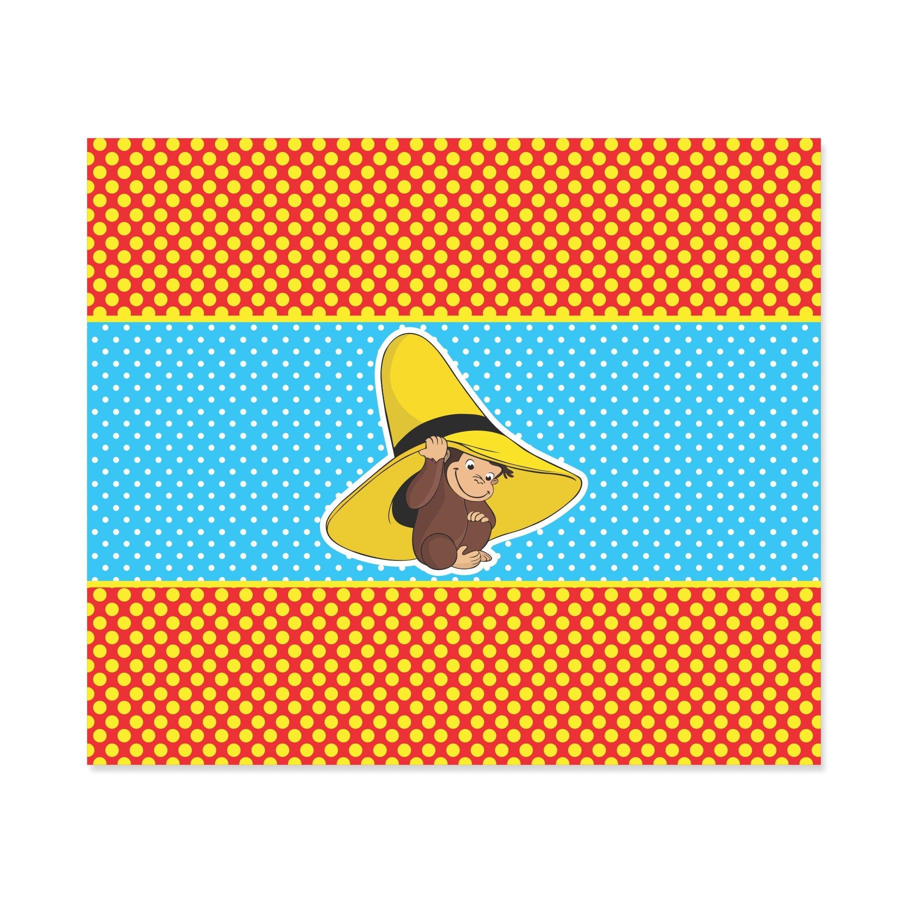 Curious George Theme Chocolate Wrappers THEME PARTIES Pretty UR Party