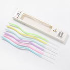 Pastel Rainbow Curvy Candles - Pack of 6 THEME PARTIES Pretty UR Party