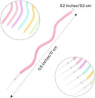 Pastel Rainbow Curvy Candles - Pack of 6 THEME PARTIES Pretty UR Party