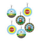Wheels On The Bus Party Decorations - 80 pcs package THEME PARTIES Pretty UR Party
