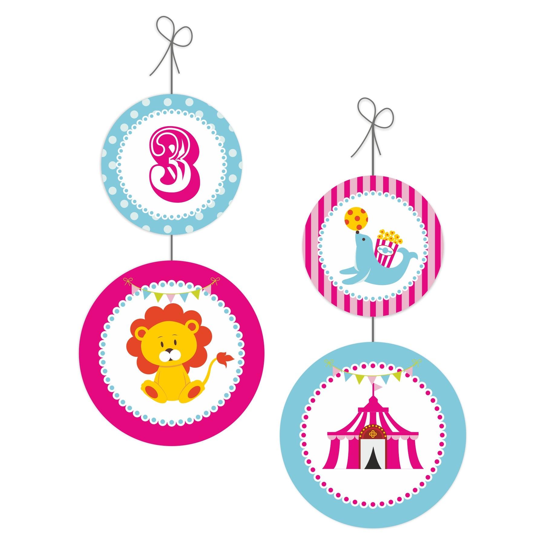 Girly Carnival Party Decorations Package - 70 pieces Combo BIRTHDAYS Pretty UR Party