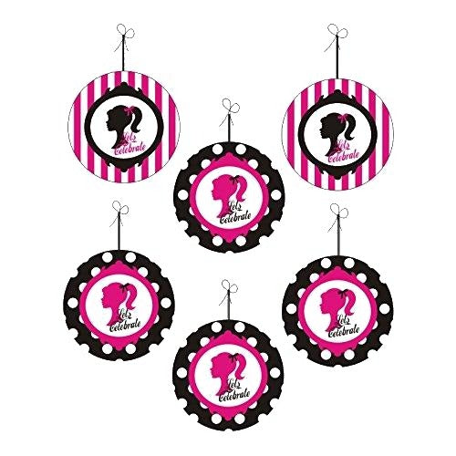 Barbie Silhouette Party Decorations Kit - 80 pcs combo pack — image 5