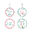 Hot Air Balloon Party Decorations Kit - 80 Pieces Combo Pack BIRTHDAYS Pretty UR Party