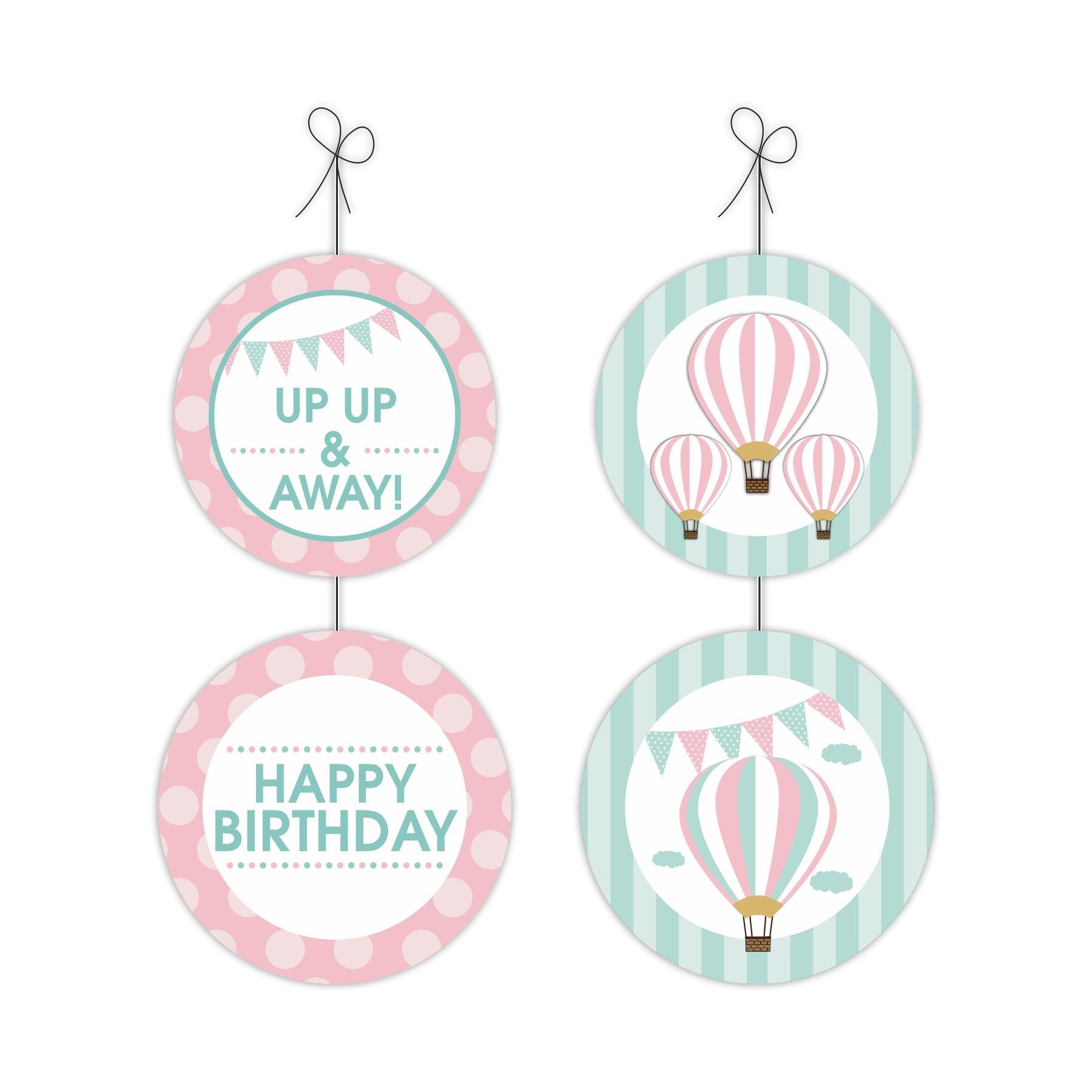 Hot Air Balloon Party Decorations Kit - 80 Pieces Combo Pack BIRTHDAYS Pretty UR Party