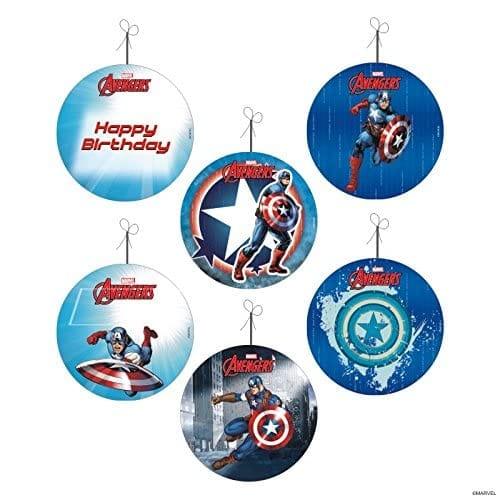 Marvel Captain America Party Decorations Kit - 80 pieces combo pack THEME PARTIES Pretty UR Party