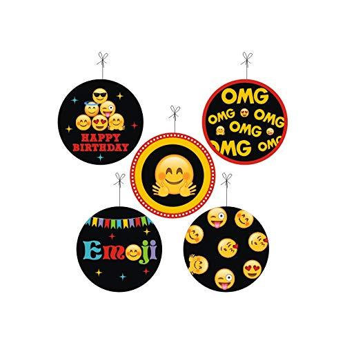 Emoji theme Party Decorations Kit - 80 Pieces Combo Pack BIRTHDAYS Pretty UR Party