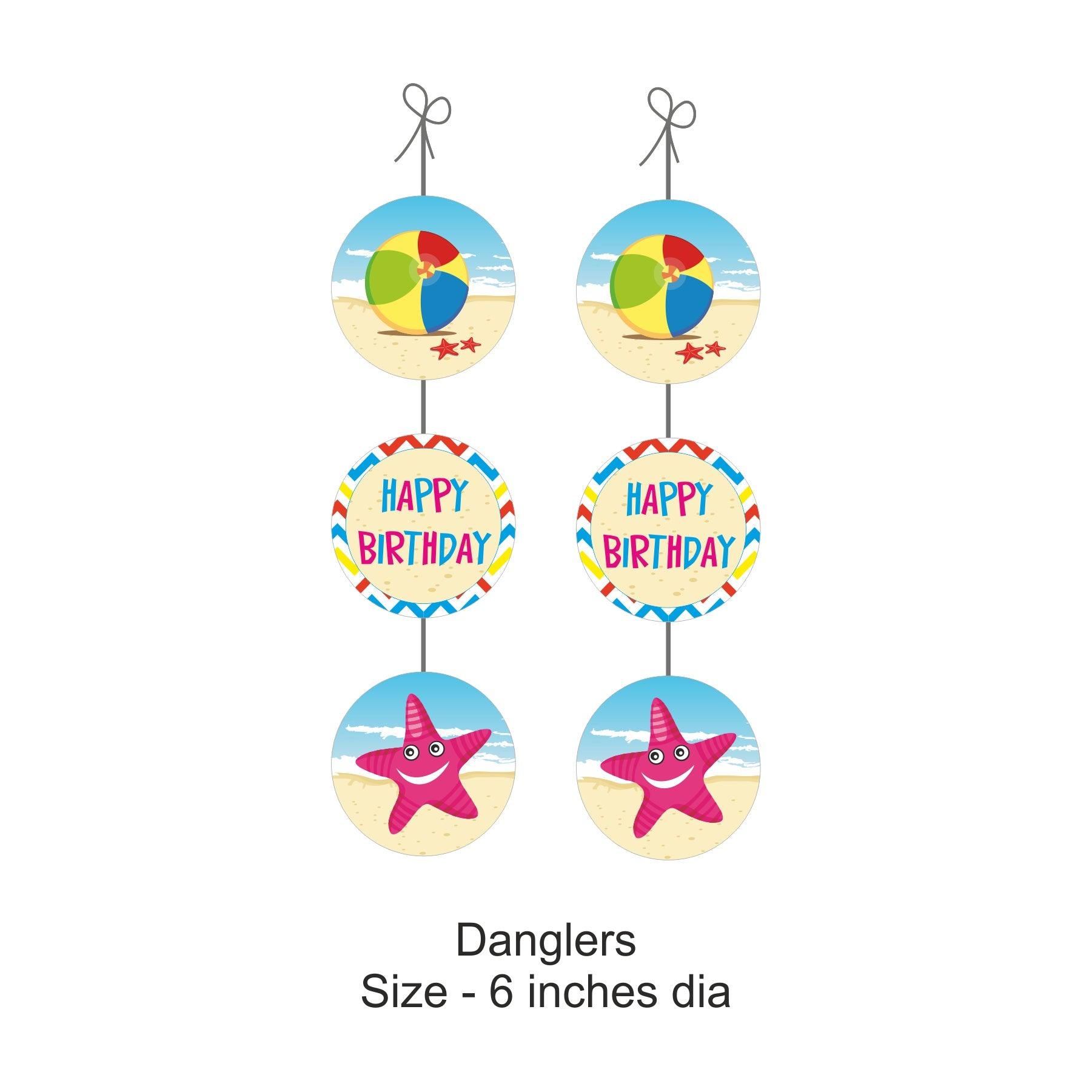 Beach Party Decorations Kit - 70 pieces combo pack BIRTHDAYS Pretty UR Party