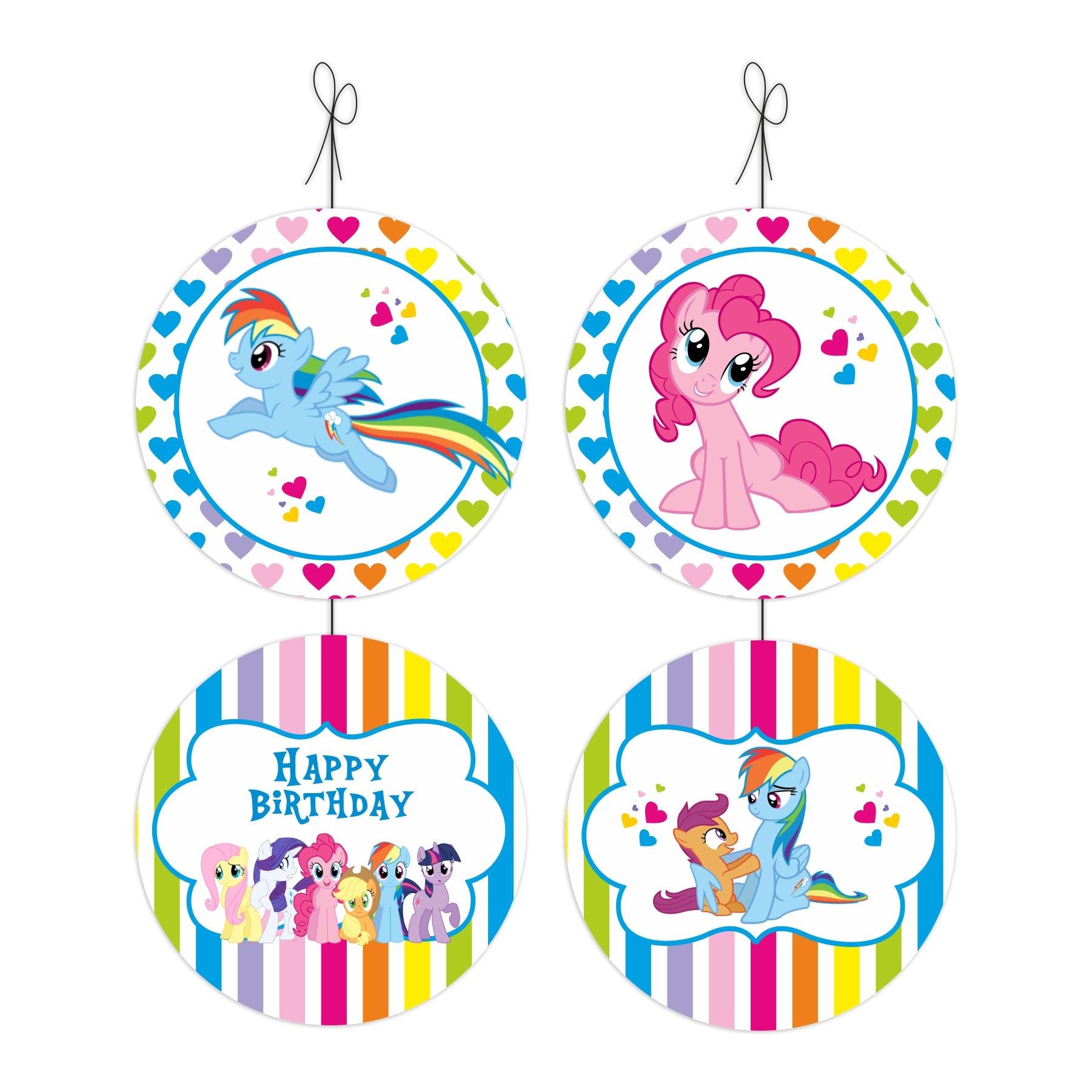 My Little Pony Party Decorations Kit - 80 pieces combo pack THEME PARTIES Pretty UR Party