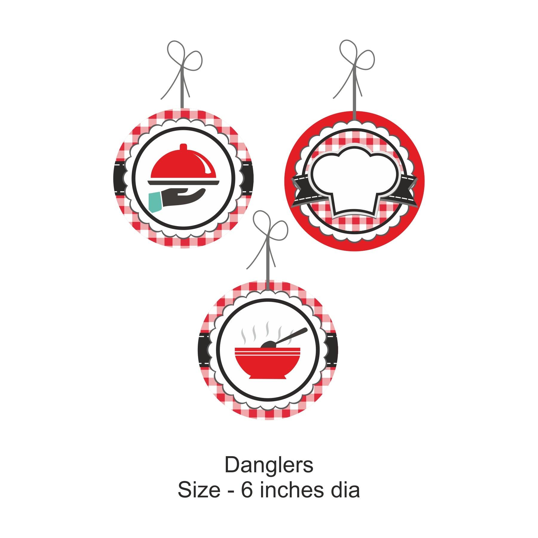 Little Chef Red Party Decorations Package - 70 pieces Combo PACKAGES Pretty UR Party
