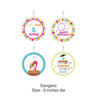 Gymnastics theme Party Decorations Kit - 80 Pieces Combo Pack BIRTHDAYS Pretty UR Party