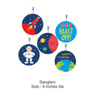 Space Party Decorations Kit - 80 pieces Combo Pack BIRTHDAYS Pretty UR Party