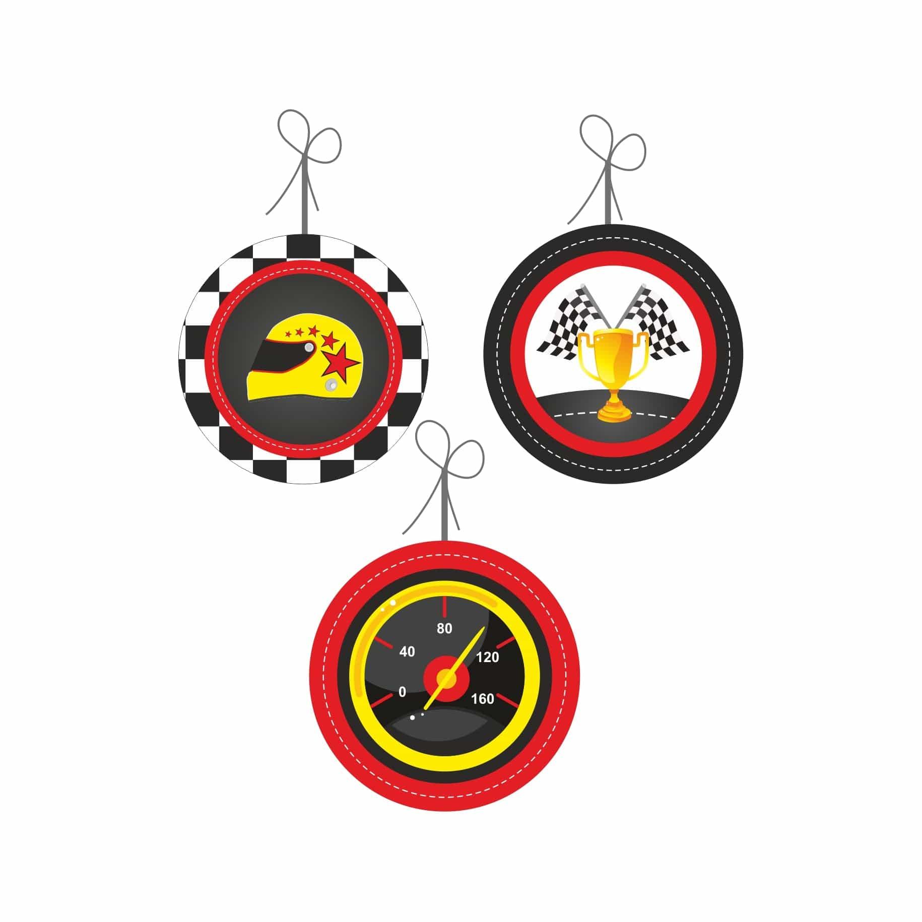 Race Car Party Decorations Kit - 80 Pieces Combo Pack BIRTHDAYS Pretty UR Party