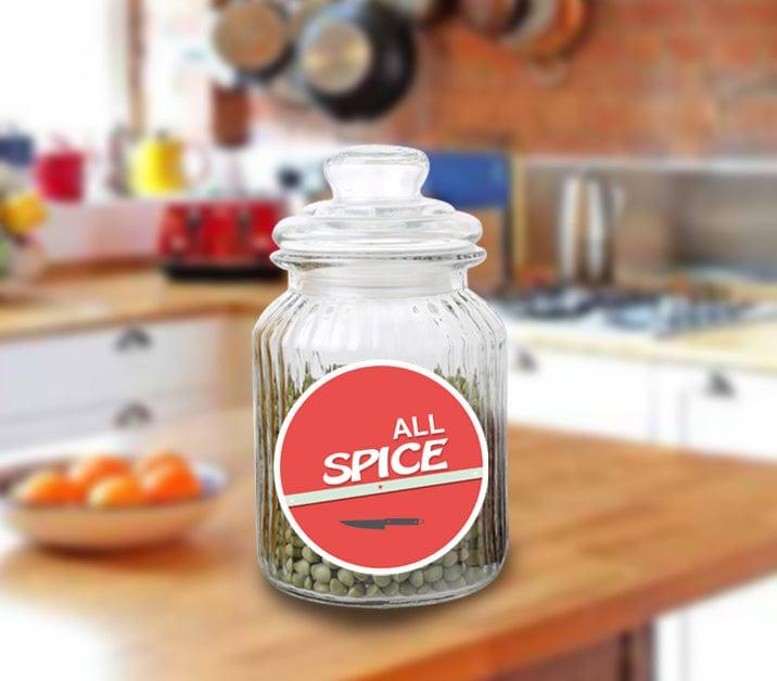 Personalized Colored with Knife Kitchen Label (Pack of 15) GIFT FOR ALL Pretty UR Party Mint Green