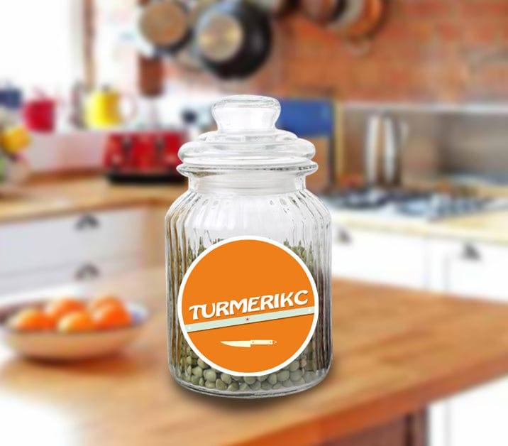 Personalized Colored with Knife Kitchen Label (Pack of 15) GIFT FOR ALL Pretty UR Party