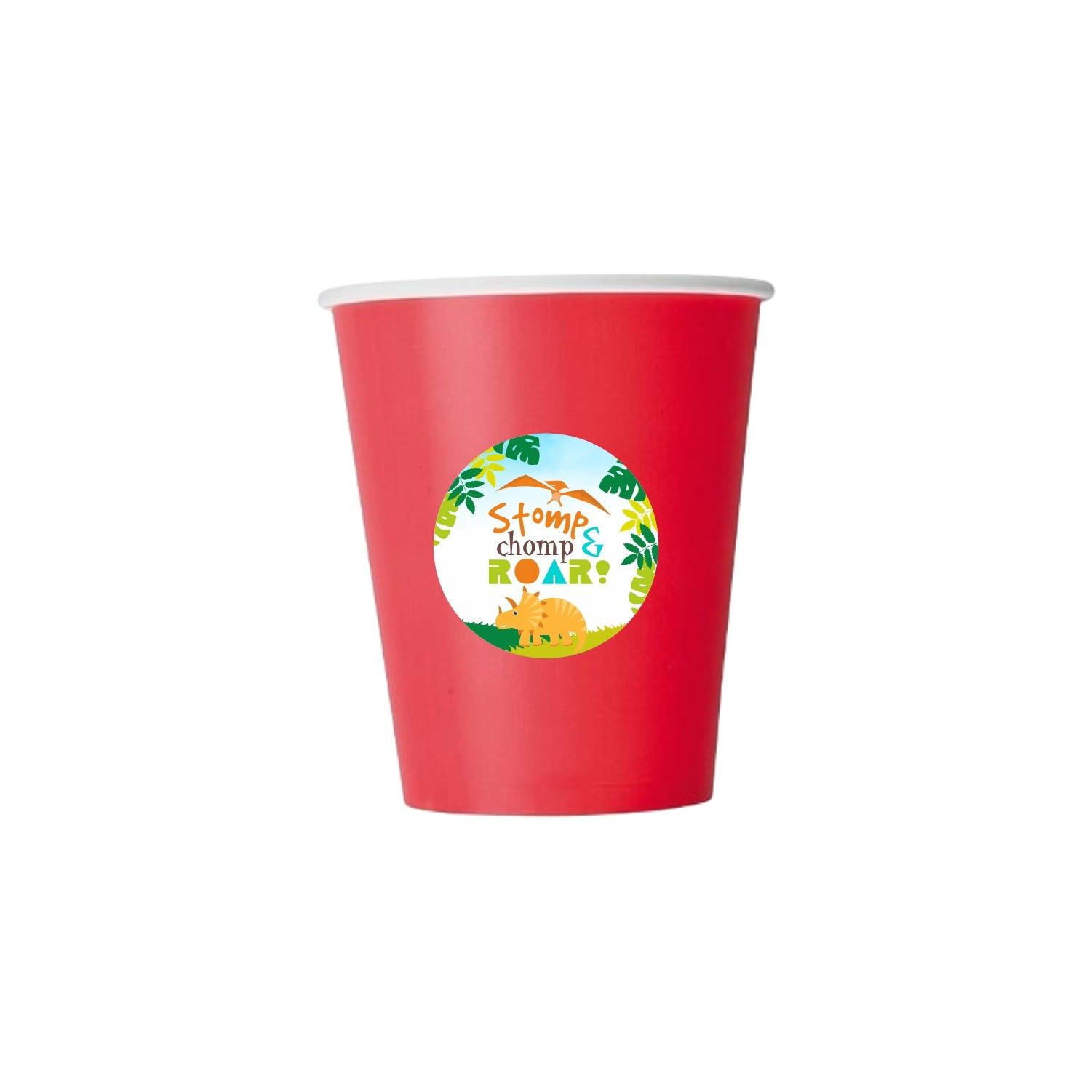 Dinosaur theme Paper Cups TABLEWARE Pretty UR Party