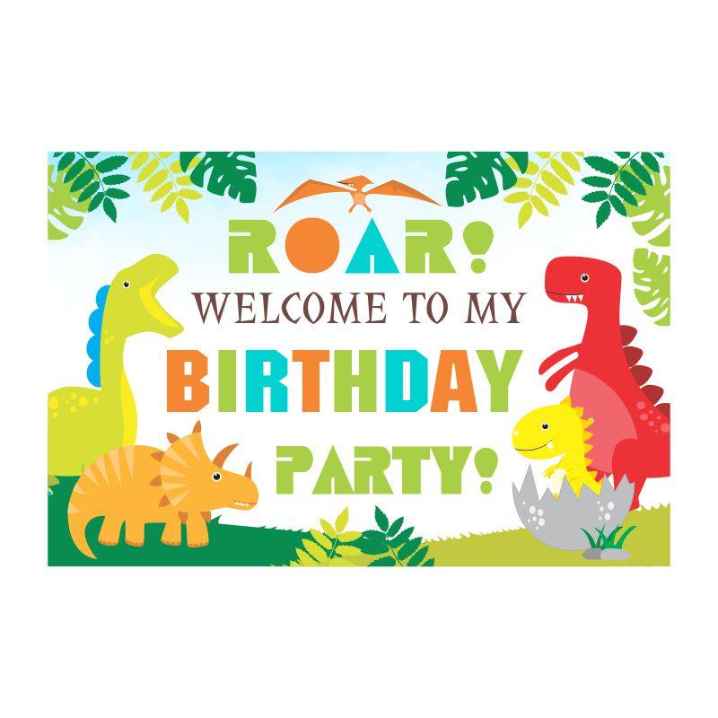 Dinosaur theme Party Decorations Kit - 80 pieces Combo Pack BIRTHDAYS Pretty UR Party