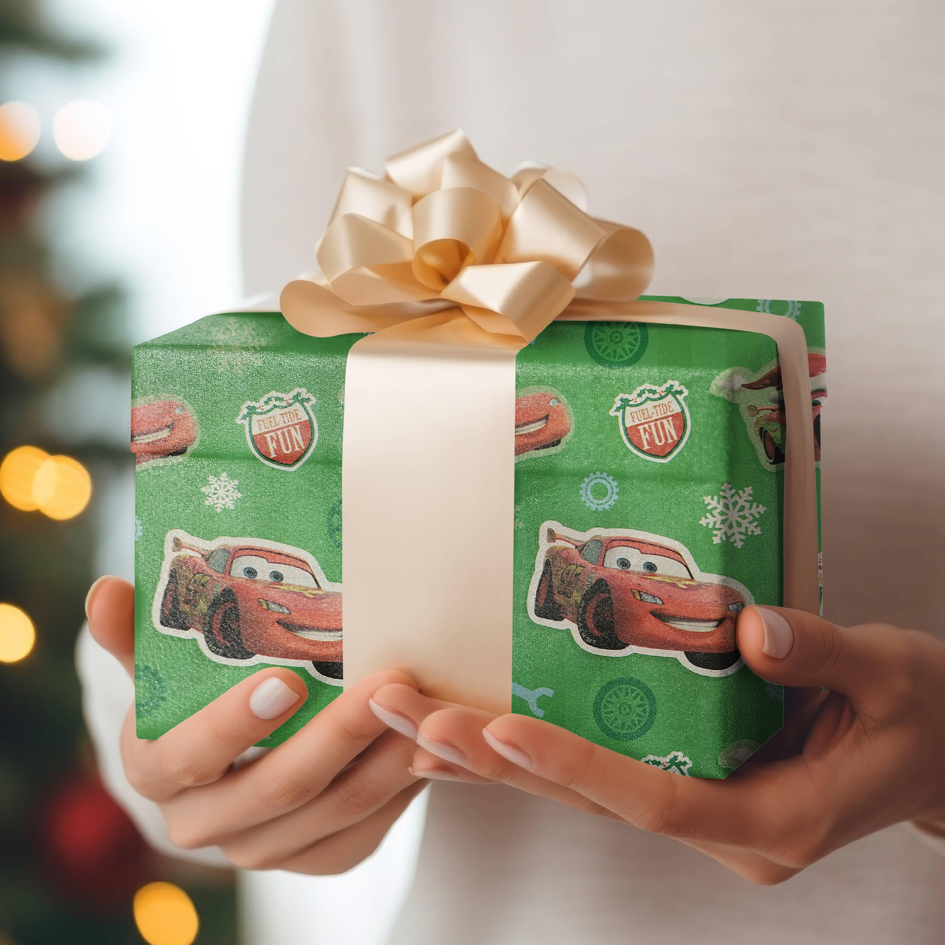 Cars Wrapping Paper Green (Pack of 5) RETURN GIFTS Pretty UR Party