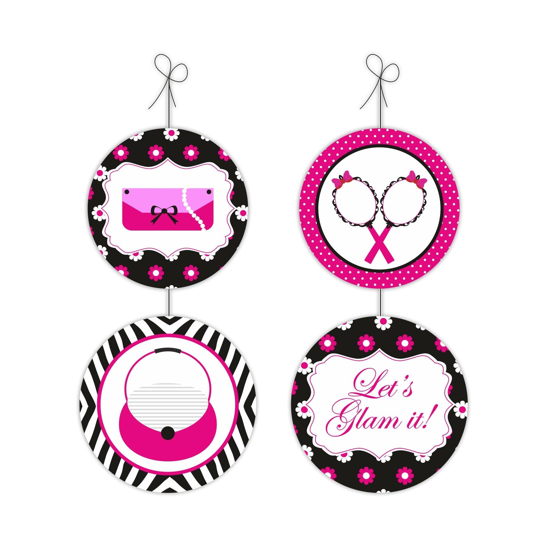 Glam Diva Party Decorations Kit - 80 pieces Combo Pack THEME PARTIES Pretty UR Party