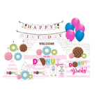 Donut theme Party Decorations Kit - 80 pieces Combo Pack BIRTHDAYS Pretty UR Party