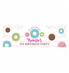 Personalized Donut Theme Banner 30in ALL PARTY SUPPLIES Pretty UR Party