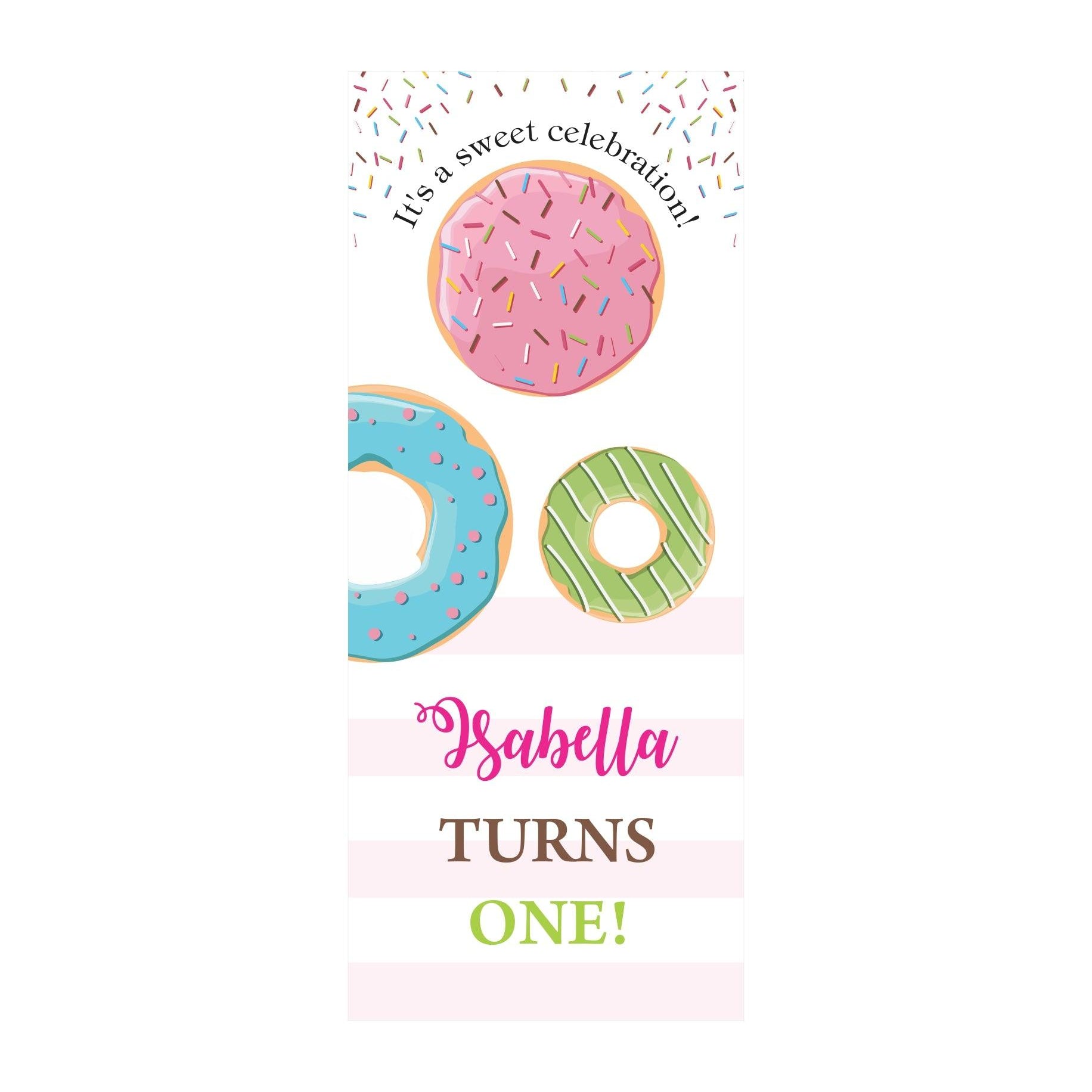 Donut Theme Door Banner THEME PARTIES Pretty UR Party