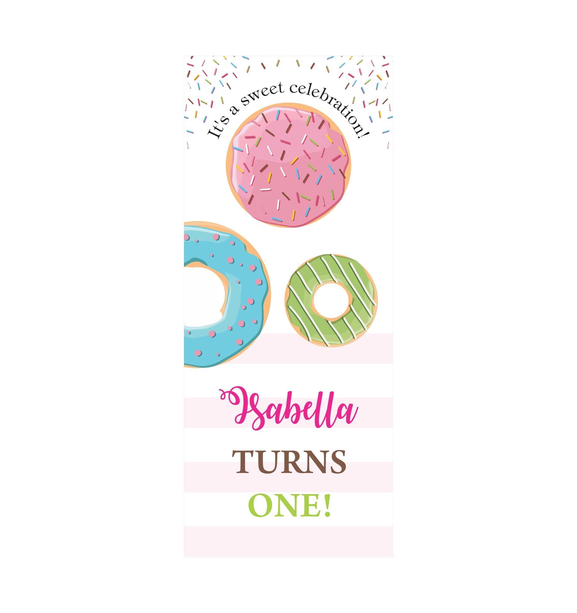 Donut Theme Door Banner THEME PARTIES Pretty UR Party