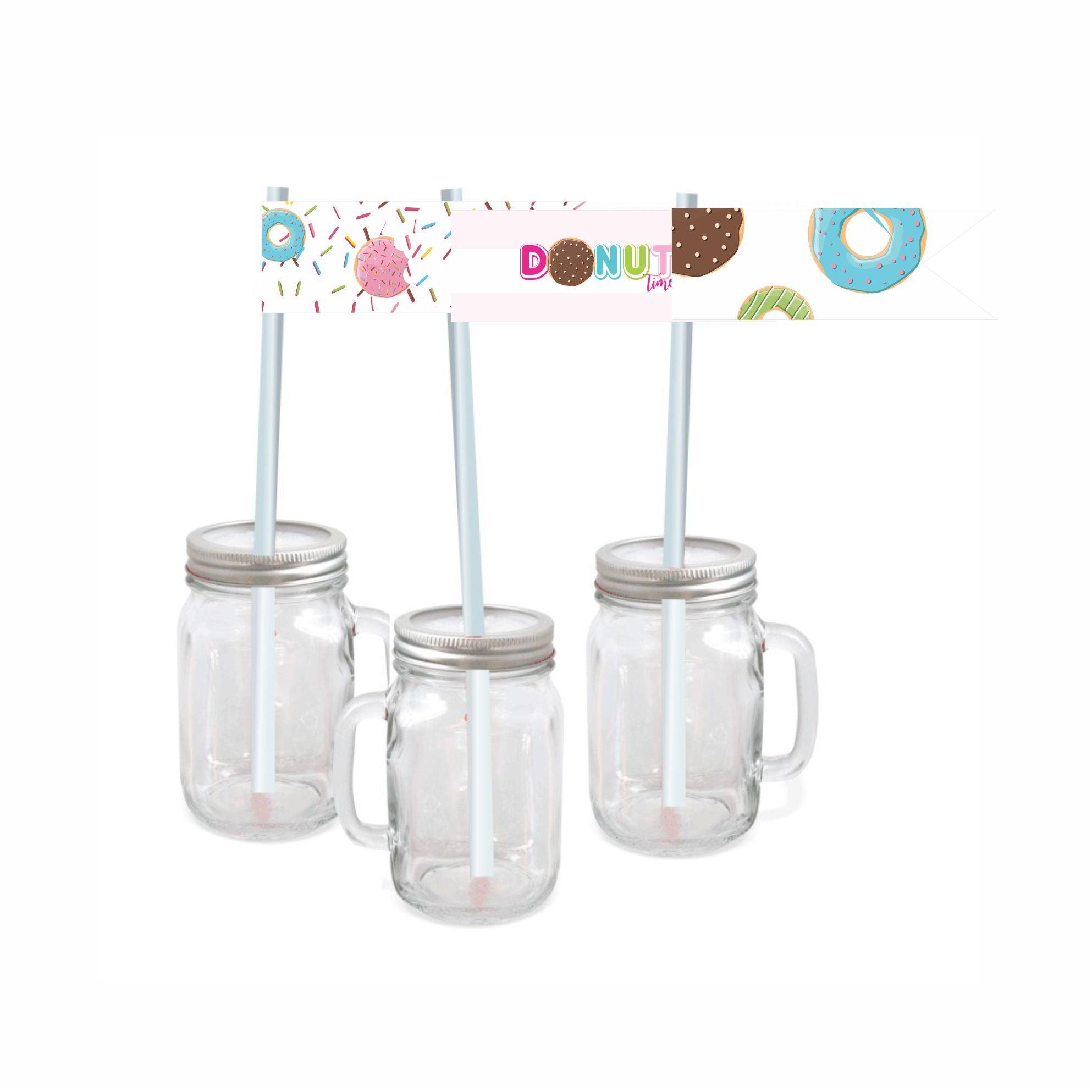Donut Theme Drink Straws THEME PARTIES Pretty UR Party