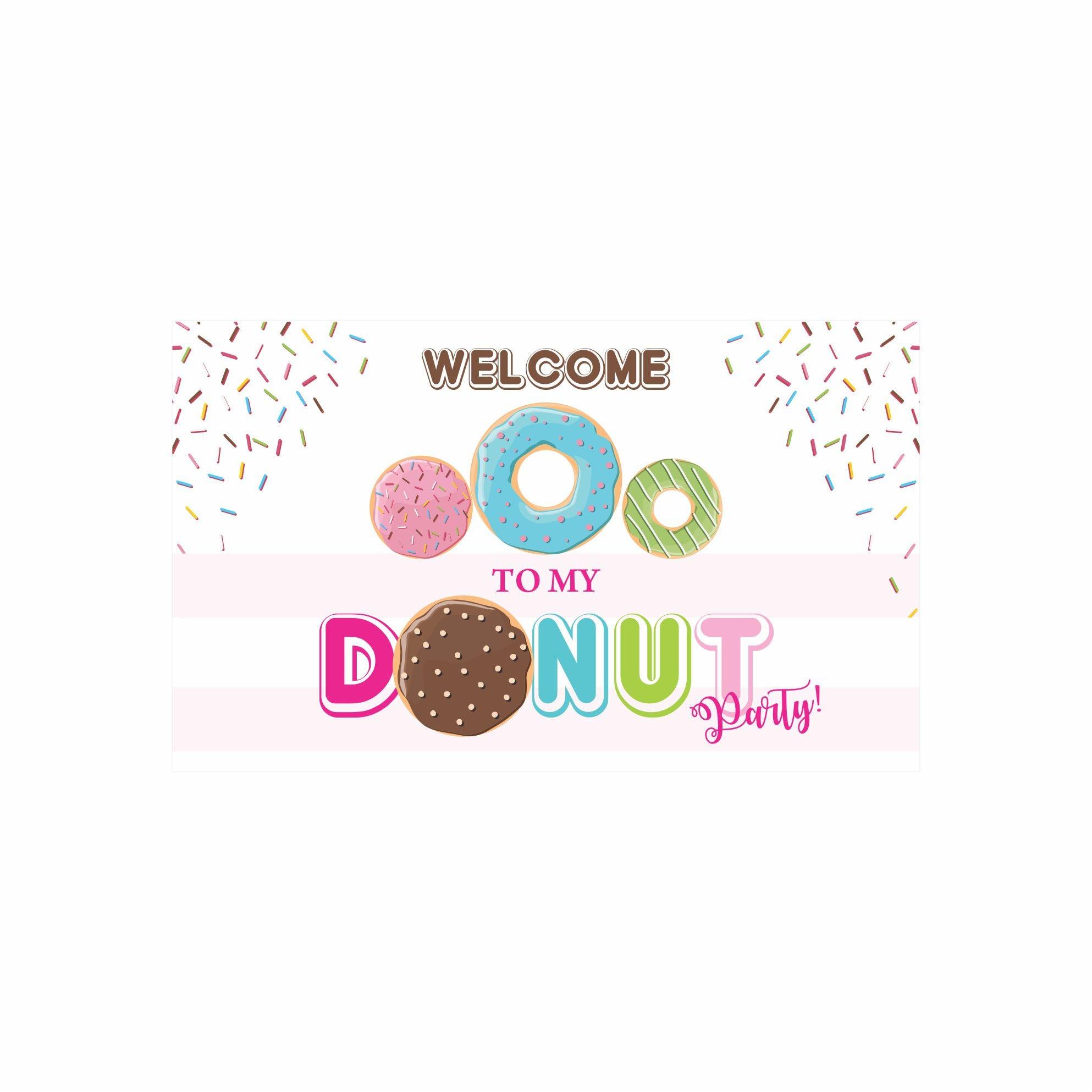 Donut Theme Entrance Banner / Door Sign THEME PARTIES Pretty UR Party