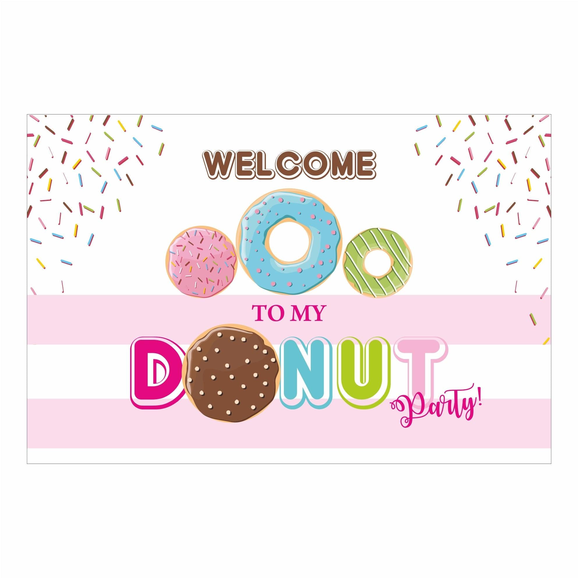 Donut Party Decorations Package - 70 pieces Combo BIRTHDAYS Pretty UR Party