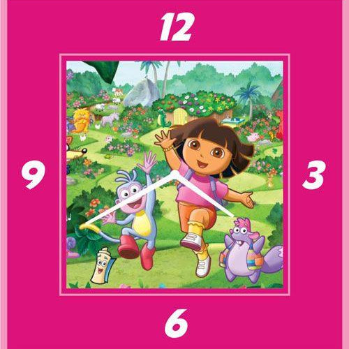 Personalised Dora The Explorer Clock THEME PARTIES Pretty UR Party