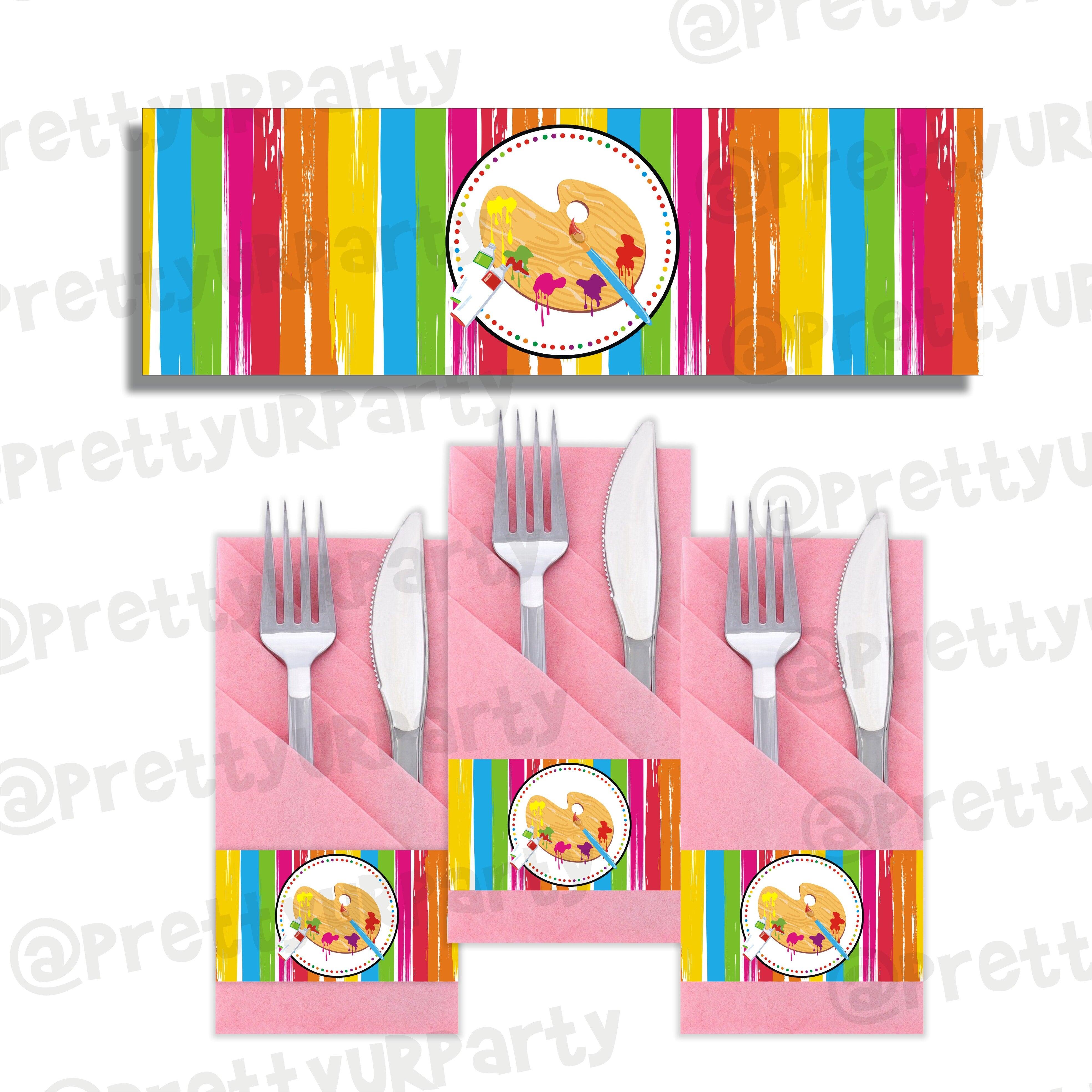 Art & Craft Party Napkin Rings THEME PARTIES Pretty UR Party Default Title