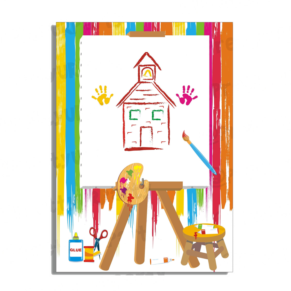 Art & Craft Party Centerpieces - Pack of 2