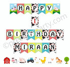 Farm Friends Bunting THEME PARTIES Pretty UR Party