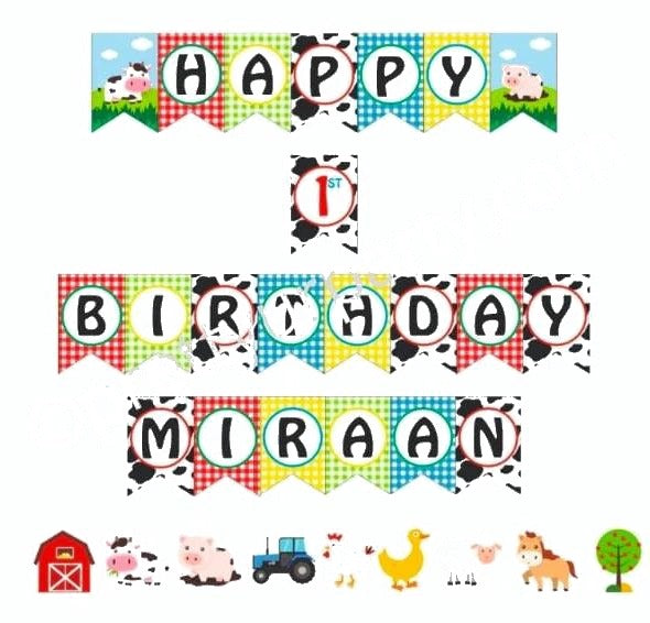 Farm Friends Bunting
