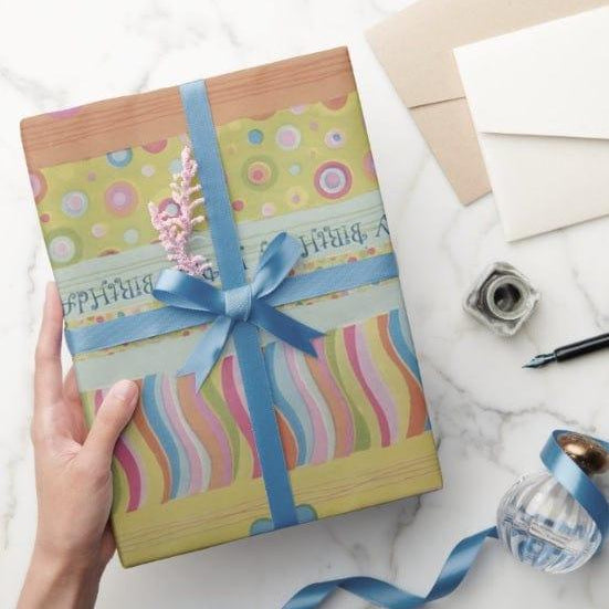 Pink floral Wrapping paper (pack of 5) RETURN GIFTS Pretty UR Party